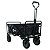 CARRINHO DOBRAVEL WAGON DE AÇO SUPORTA 80KG NAUTIKA PRETO - Imagem 1