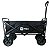 CARRINHO DOBRAVEL WAGON DE AÇO SUPORTA 80KG NAUTIKA PRETO - Imagem 7