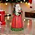 ESCULTURA NATAL PAPAI NOEL RESINA VERMELHO 38CM FLORARTE - Imagem 2
