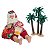 ESCULTURA PAPAI NOEL PRAIA RESINA E PLASTICO 20CM FLORARTE - Imagem 1