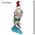ESCULTURA PAPAI NOEL SURFISTA EM RESINA 36CM FLORARTE - Imagem 3