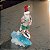 ESCULTURA PAPAI NOEL SURFISTA EM RESINA 36CM FLORARTE - Imagem 2