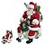 ESCULTURA PAPAI NOEL EM RESINA C/ LAMBRETA 25CM FLORARTE - Imagem 4