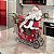 ESCULTURA PAPAI NOEL C TRENO EM METAL DE 32,5CM FLORARTE - Imagem 2