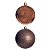 BOLAS NATALINAS MARROM NO TUBO MISTAS C/4 UND 10CM FLORARTE - Imagem 5