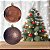 BOLAS NATALINAS MARROM NO TUBO MISTAS C/4 UND 10CM FLORARTE - Imagem 3
