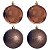 BOLAS NATALINAS MARROM NO TUBO MISTAS C/4 UND 10CM FLORARTE - Imagem 2