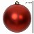 BOLA FOSCA NO TUBO COM 1 UNIDADE VERMELHO 15CM FLORARTE - Imagem 3