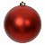 BOLA FOSCA NO TUBO COM 1 UNIDADE VERMELHO 15CM FLORARTE - Imagem 1