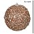 BOLA DECORADA NATAL NO PVC C/2 UND CHAMPANHE 10CM FLORARTE - Imagem 4