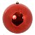 BOLA METALICA NATALINA 1PÇ VERMELHO 15CM FLORARTE - Imagem 1