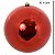 BOLA METALICA NATALINA 1PÇ VERMELHO 15CM FLORARTE - Imagem 3