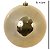 BOLA METALICA NATALINA 1PÇ DOURADO 15CM FLORARTE - Imagem 3