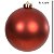 BOLA FOSCA  VERMELHO NO TUBO C/1 UND 12CM FLORARTE - Imagem 3