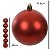 BOLAS VERMELHAS FOSCAS DE 8CM NOTUBO C/6 UND FLORARTE - Imagem 3