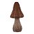 ESCULTURA COGUMELO EM RESINA BEGE 25,5CM FLORARTE - Imagem 1