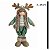 BONECO NATAL MENINO C CHAPEU EM PE VERD E MAR 34CM FLORARTE - Imagem 3