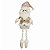 BONECO NATAL PAPAI NOEL SENTADO CHAMPANHE 38CM FLORARTE - Imagem 1