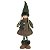 BONECO NATAL MENINA EM PE VERDE E MARROM 45CM FLORARTE - Imagem 1