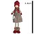 BONECO NATAL MENINA SUZI EM PE MAR E VERM 45CM FLORARTE - Imagem 3