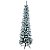 ARVORE NATAL BOSTON SLIM NEVADA 250 TIPS C/ BASE VERDE 1,5M - Imagem 1