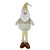 PAPAI NOEL DECORATIVO EM PE DOURADO E BRANCO - 61cm - Imagem 1