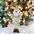 PAPAI NOEL DECORATIVO EM PE DOURADO E BRANCO - 61cm - Imagem 2