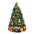 ARVORE NATALINA MUSCIAL DECORADA EM RESINA  A CORDA 21,5cm - Imagem 1