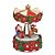CARROSSEL MUSICAL  EM RESINA COLORIDO COM NOEL A CORDA 16cm - Imagem 1