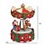 CARROSSEL MUSICAL  EM RESINA COLORIDO COM NOEL A CORDA 16cm - Imagem 3