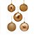 CONJ 36 BOLAS NATALINAS 6CM NA COR BRONZE - Imagem 2