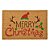 CAPACHO NATALINO MERRY CHRISTMAS FIBRA DE COCO 60,5X40,5CM - Imagem 1