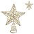 ESTRELA PONTEIRA DECORATIVA COM LED EM METAL DOURADO 24CM - Imagem 2