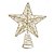 ESTRELA PONTEIRA DECORATIVA COM LED EM METAL DOURADO 24CM - Imagem 1