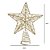 ESTRELA PONTEIRA DECORATIVA COM LED EM METAL DOURADO 24CM - Imagem 3