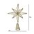 ESTRELA PONTEIRA DECORATIVA COM LED EM METAL DOURADO 30cm - Imagem 6