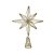 ESTRELA PONTEIRA DECORATIVA COM LED EM METAL DOURADO 30cm - Imagem 1