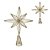 ESTRELA PONTEIRA DECORATIVA COM LED EM METAL DOURADO 30cm - Imagem 3