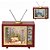 TV DECOR NATAL LUZ E MOV EM AGUA B DE NEVE NO TRENO 23,5cm - Imagem 3