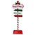 PLACA NATALINA WELCOME TO THE POLE NORTH EM METAL 81CM - Imagem 1