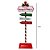PLACA NATALINA WELCOME TO THE POLE NORTH EM METAL 81CM - Imagem 3