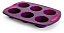 FORMA EM SILICONE PARA 6 MUFFINS SILICONE MODA DO CHEF - Imagem 1