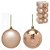 CONJ 16 BOLAS NATALINAS BRONZE SORTIDAS - 8cm - Imagem 2
