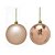 CONJ 16 BOLAS NATALINAS BRONZE SORTIDAS - 8cm - Imagem 1