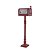 CAIXA DE CORREIO NATALINA EM METAL VERMELHO EXPRESS - 101cm - Imagem 1