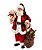 ESCULTURA PAPAI NOEL COM URSO E SACO DE PRESENTES 28CM - Imagem 1