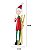 ESCULTURA NATALINA MENINO COM SKI E GORRO 60CM - Imagem 3