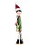 ESCULTURA DECOR NATALINA MENINA COM CACHECOL E GORRO 59CM - Imagem 1