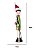 ESCULTURA DECOR NATALINA MENINA COM CACHECOL E GORRO 59CM - Imagem 3