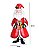 ESCULTURA PAPAI NOEL COM PRESENTE EM METAL 59CM - Imagem 3